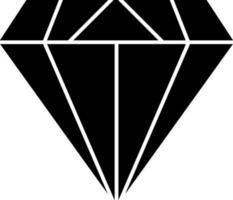 Diamant-Vektor-Icon-Design vektor