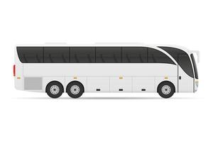 turné stadsbuss lager vektorillustration isolerad på vit bakgrund vektor