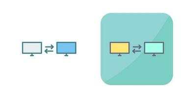 Einzigartiges Vektorsymbol für Sharing-Systeme vektor