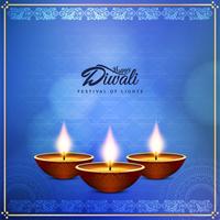 Abstrakt Glad Diwali vacker hälsning bakgrund vektor