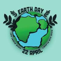 International Mutter Erde Tag Vektor Illustration von Umwelt Probleme und Umwelt Schutz.