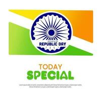 26: e januari, republik dag av Indien särskild erbjudande bakgrunder. vektor