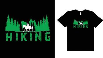 Wandern Abenteuer wild Natur aussehen Jahrgang T-Shirt Design Vektor. vektor