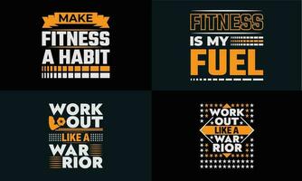 bäst typografi t skjorta design för Gym, kondition inspiration och motivering vektor