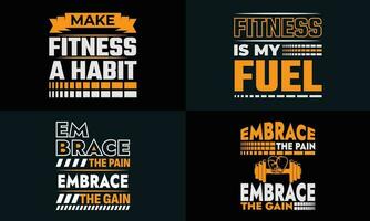 Beste Typografie t Hemd Design zum Fitnessstudio, Fitness Inspiration und Motivation vektor