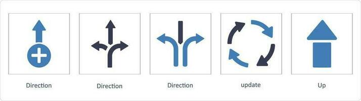 Pfeile Symbole eine solche wie Richtung, Weg, Pfad vektor
