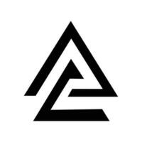 Alphabet ein Logo Vektor