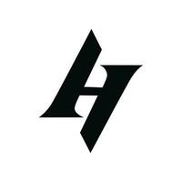 bokstaven h logotyp vektor