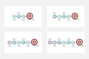 samling av mål infographic mall design vektor