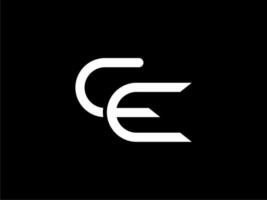 elegant ce oder cce Brief Logo Design Vorlage, Universal- Prämie Brief Logo Vektor