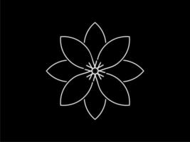 abstraktes elegantes Blumenlogoikonen-Vektordesign. universelles kreatives Premium-Symbol vektor