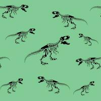 Dinosaurier Skelett nahtlos Vektor Muster