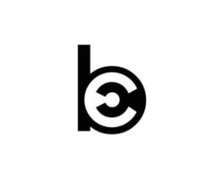 Initiale cb oder bc Brief Logo Symbol Cyber Sicherheit Vektor Vorlage Design.