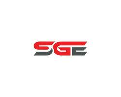 modern sge Brief Logo Design Symbol Design Vektor Illustration.