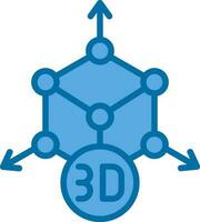 3D-Modellierungsvektor-Icon-Design vektor