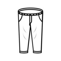 Kleid Hose editierbar und größenveränderbar Vektor Symbol