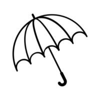 Regenschirm editierbar und größenveränderbar Vektor Symbol