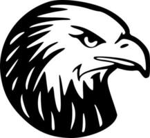 Adler Kopf Seite Aussicht Symbol Logo schwarz Umrisse einfarbig Vektor Illustration