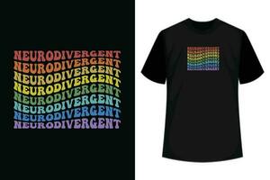 Neurodiversität ist schön - - Autismus Bewusstsein T-Shirt vektor