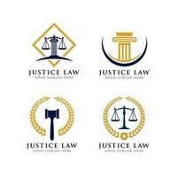 Logo-Designvorlage für Justizgesetze justice vektor