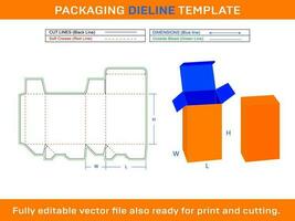 Auto sperren Kasten, Lager Kasten, Geschenk Box Dieline Vorlage SVG, ai, Folge, pdf, dxf, jpg, png Datei vektor