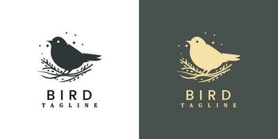 Spatz Vogel Logo Design vektor