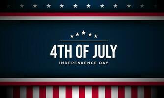 Lycklig 4:e av juli USA oberoende dag bakgrund design. vektor