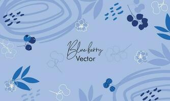 vektor uppsättning av färgrik saftig blåbär sömlös mönster