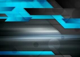schwarz und Blau abstrakt Technologie Hintergrund vektor