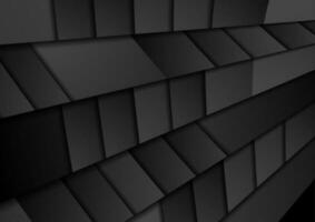 schwarz abstrakt geometrisch Hi-Tech Hintergrund vektor