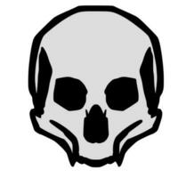 Schädel Illustration Maskottchen Logo vektor
