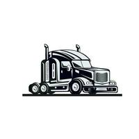 LKW-Logo. Vektorillustration gut für Maskottchen oder Logo für Speditionsindustrie, Fracht oder Logistikindustrie vektor