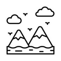 prüfen diese tolle Symbol von Berge, Landschaft Vektor Design