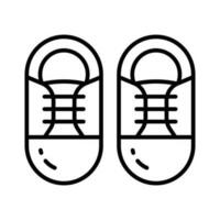 en bekväm sko som visar gymnastikskor i modern stil, redo till använda sig av ikon vektor