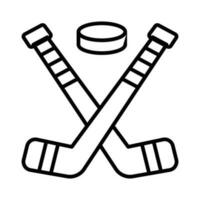 trendig ikon av is hockey i redigerbar stil, lätt till använda sig av och ladda ner vektor