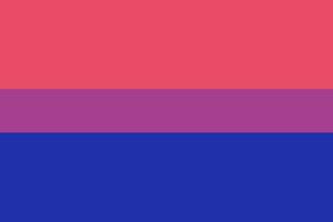 bisexuell Bewegung LGBT, eben Flagge. Symbol von Sexual- Minderheiten, Schwule und Lesben. Vektor Illustration.