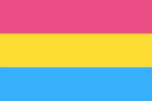 pansexuell Flagge. lgbt Stolz Grafik Symbol. Vektor Illustration.