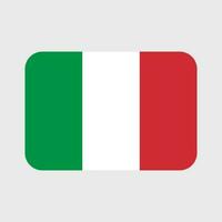 Italien flagga vektor ikon