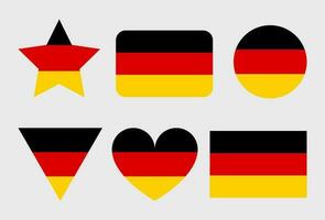 Tyskland flagga vektor ikon. tysk flagga illustration