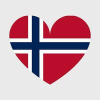 Norge flagga vektor ikon