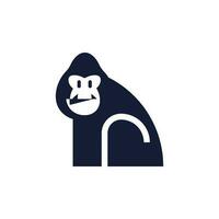 schrullig Gorilla Logo vektor