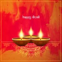 Abstrakt dekorativa Happy Diwali bakgrund vektor