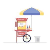 Popcorn-Stand-Design vektor