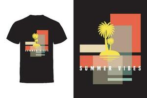 Vektor T-Shirt Design. Sommer- Typografie Vektor T-Shirt Design.