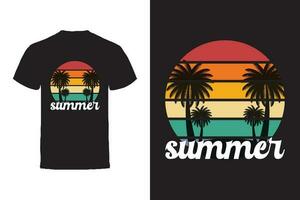 Vektor T-Shirt Design. Sommer- Typografie Vektor T-Shirt Design.