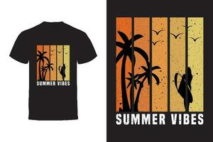 Vektor T-Shirt Design. Sommer- Typografie Vektor T-Shirt Design.