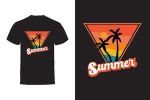 vektor t-shirt design. sommar typografi vektor t-shirt design.