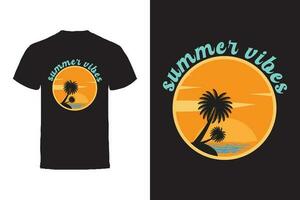 Vektor T-Shirt Design. Sommer- Typografie Vektor T-Shirt Design.