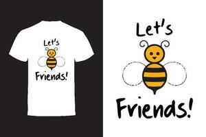 Vektor T-Shirt Design. freunde und Freundschaft Typografie Vektor T-Shirt Design.