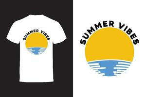 Vektor T-Shirt Design. Sommer- Typografie Vektor T-Shirt Design.